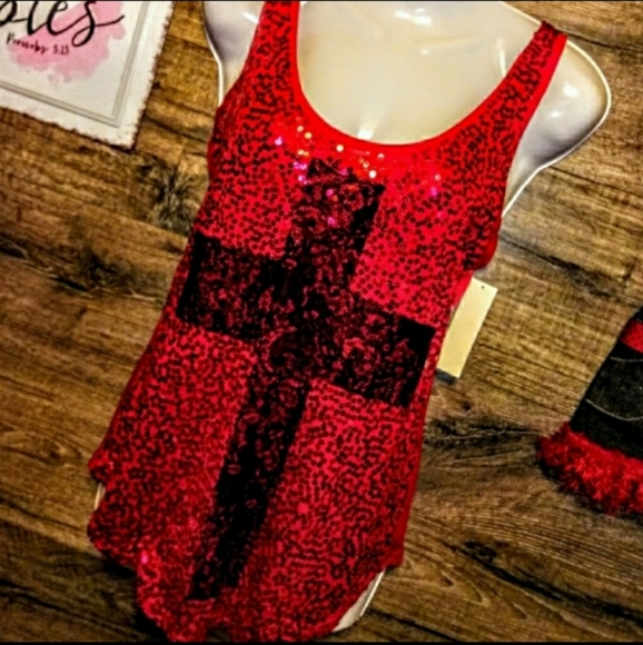 Wishful Park Top Size Small Sequin Embellished NWT - Picture 5 of 9